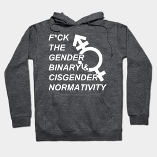 F*ck Cisnormativity (white) Hoodie